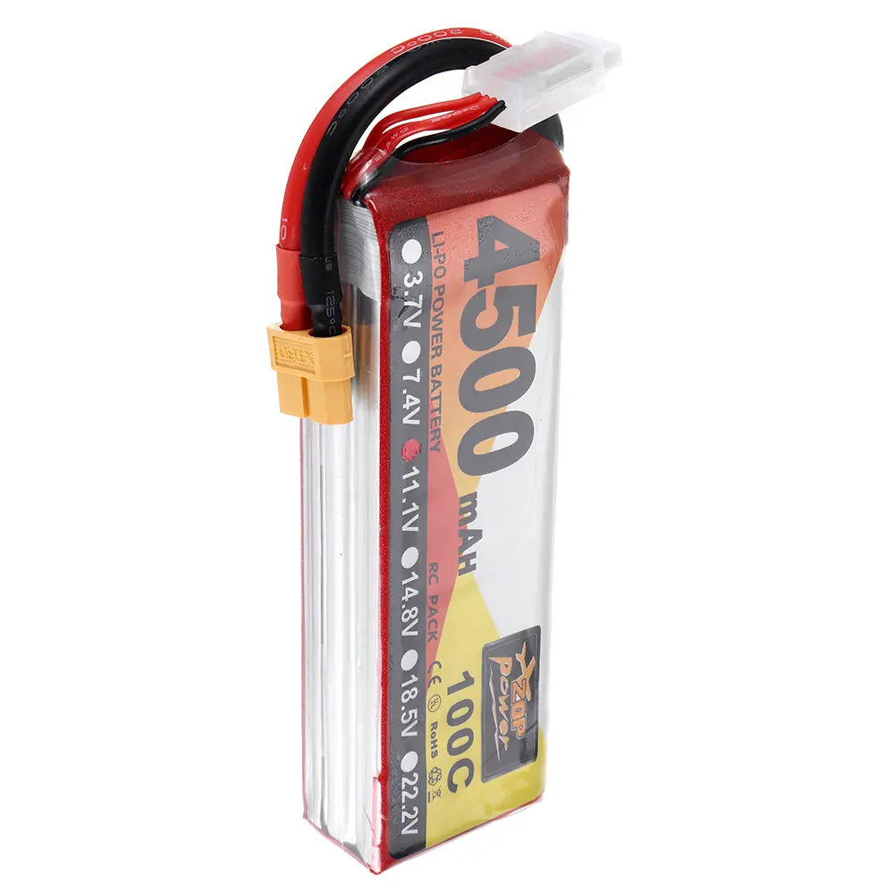 ZOP Power 11.1 فولت 4500mAh 100C 3S Lipo بطارية XT60 التوصيل ل FPV RC الطائرة بدون طيار