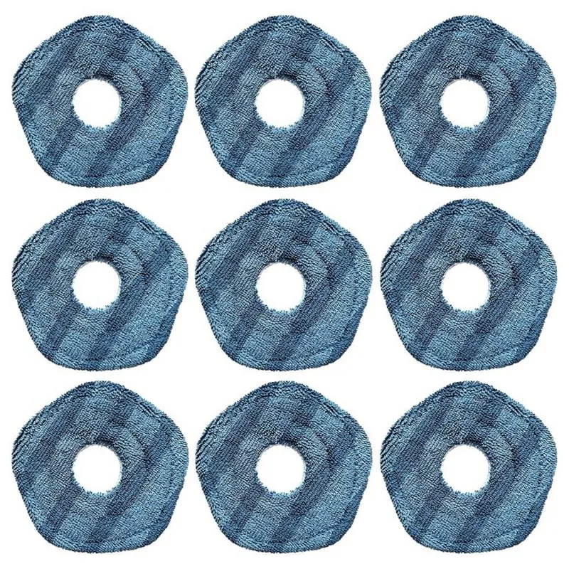 9Pcs Replacement Washable Mopping Cloth Mop Pads For Eufy X10 Pro Omni And Eufy X9 Pro Robot Vacuums Cleaner Mops Parts