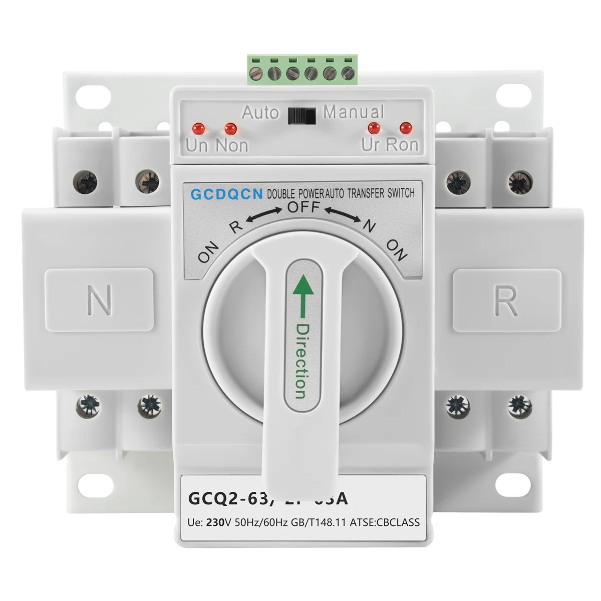 

Dual Power Automatic Transfer Switch 2P63A Switch Gear Switch Cb Class Ats Home Single Phase 220V