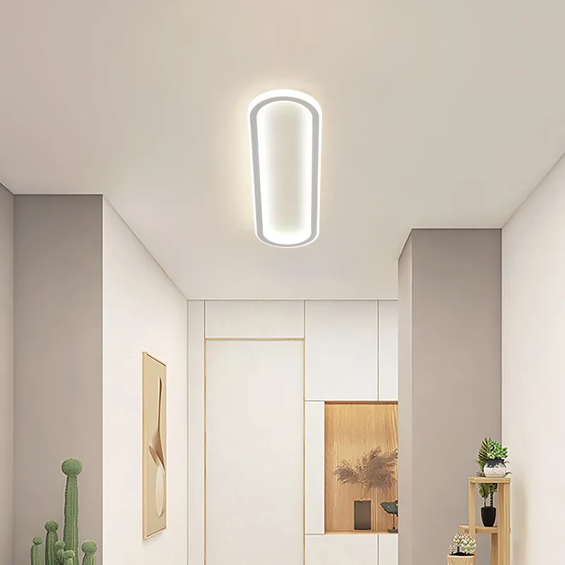 Nordic Entrance Hall Corridor Aisle Light Led Ceiling Lamp Modern Simple Strip Entry Entrance Balcony Creative Lighting Fixtures