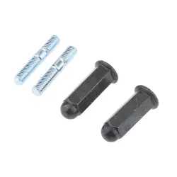 2 Set Scooter Muffler Exhaust Motorcycle Scooter Exhaust Manifold Studs Nuts Bolts 6mm Set for 110-200cc Pit Dirt Bike Pit