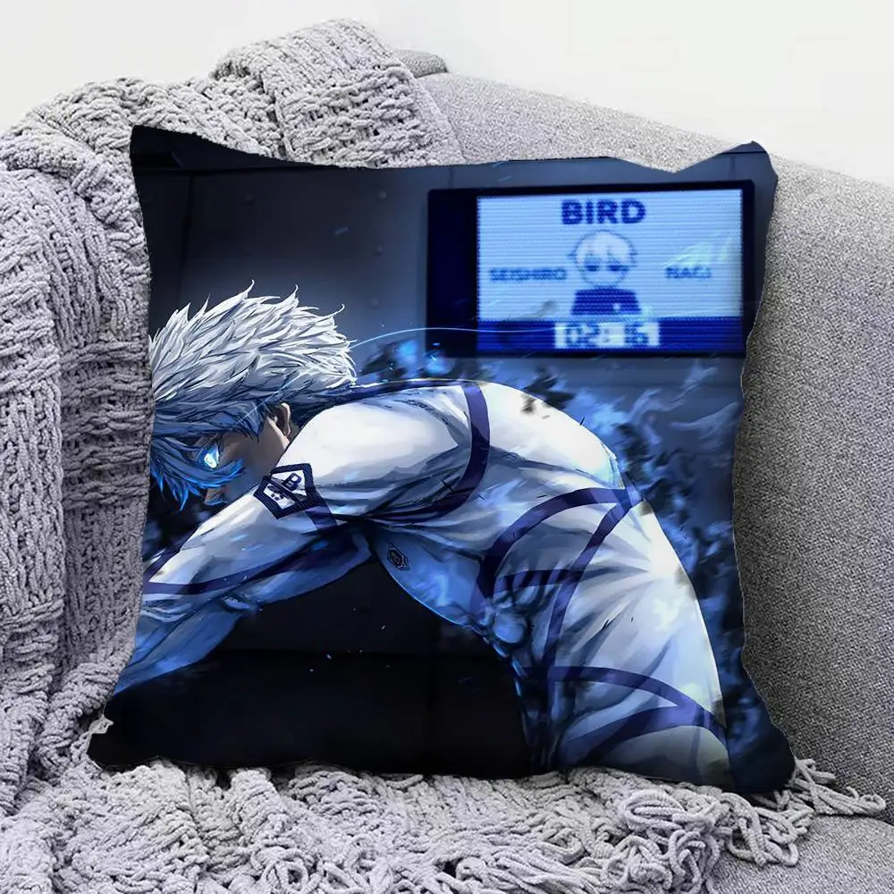 Seishiro Nagi Blue Lock Manga  Pillow Covers, Home Sofa Cushion Covers and Aecorative Custom