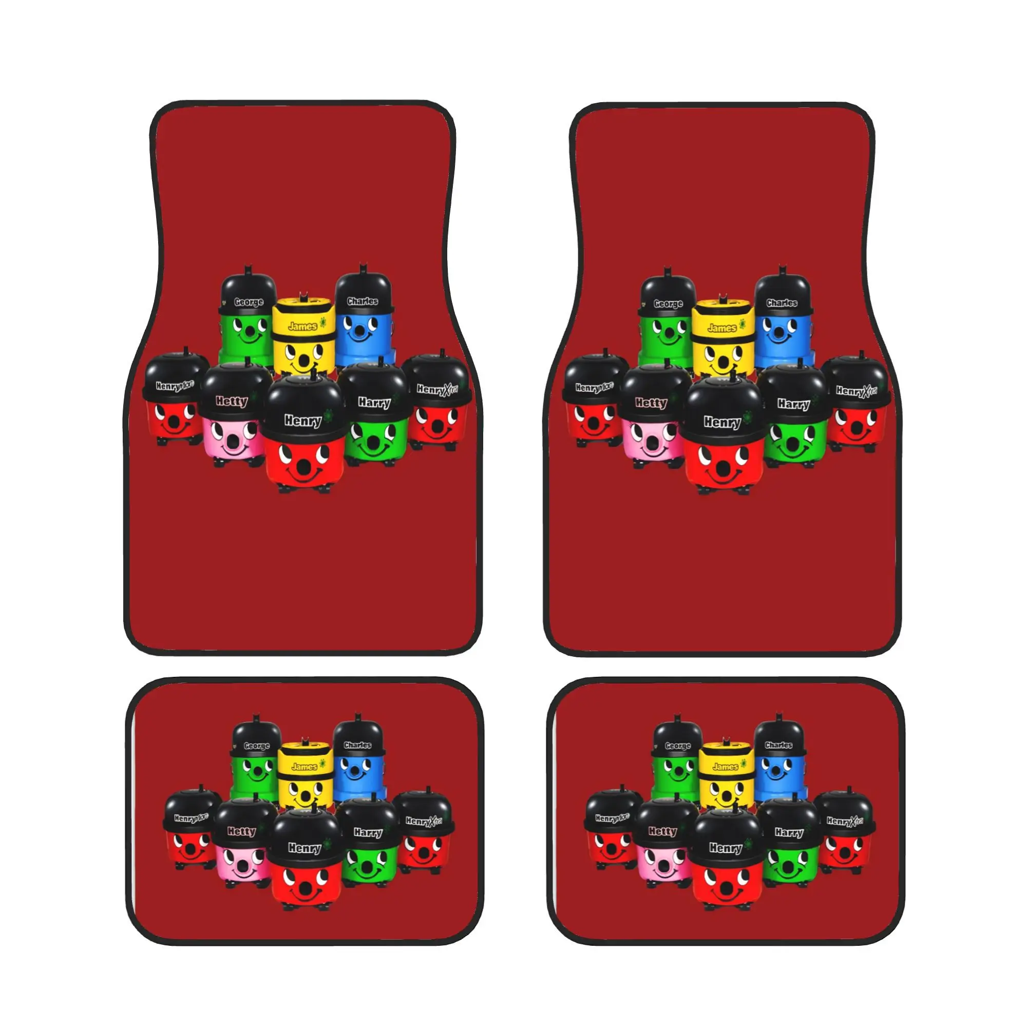 The Henry Hoover And Friends 1750752716 Universal Four-Piece Car Mats Are Designed To Fit Most Cars, Providing A Tidy Foundation