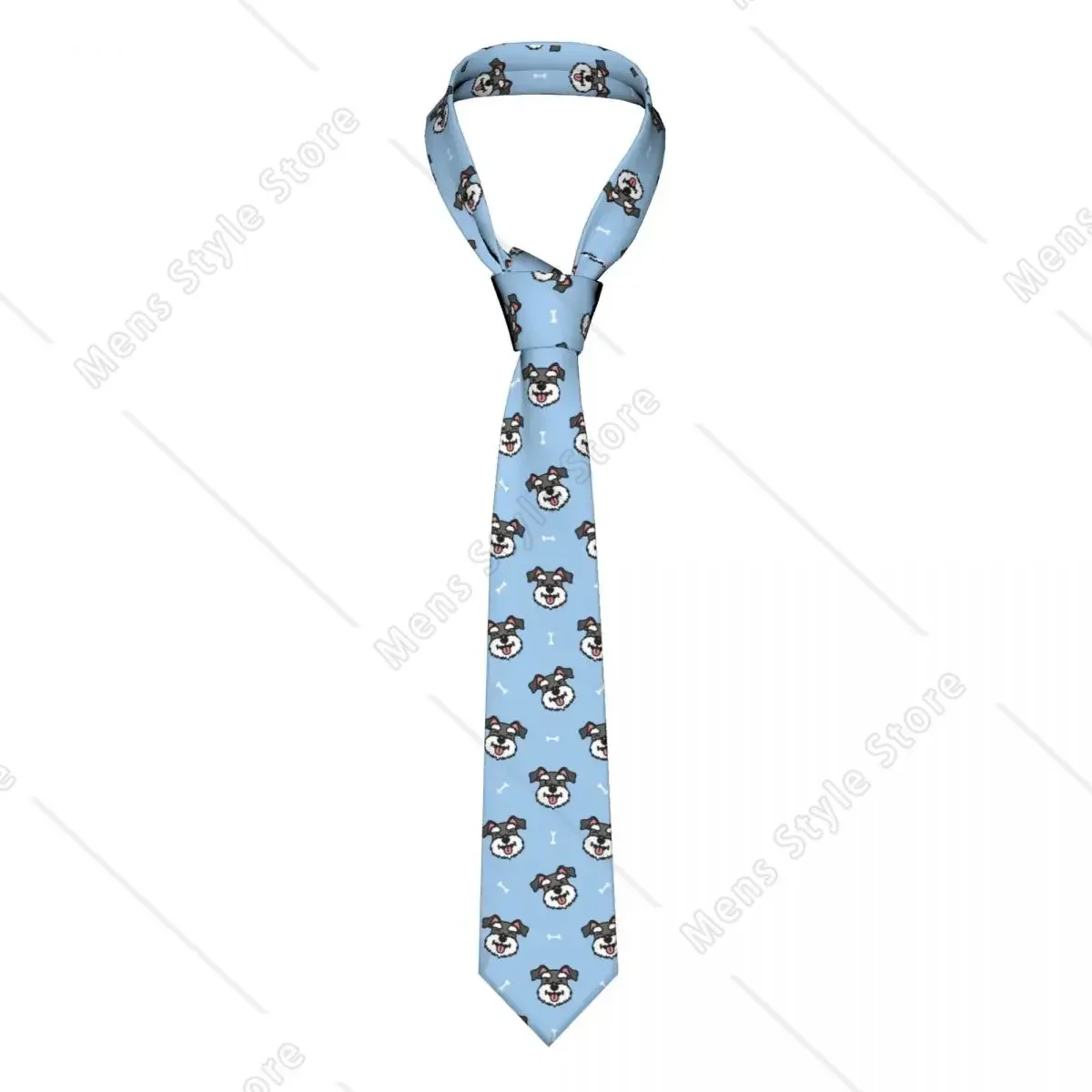 لطيف Schnauzer الكلب للجنسين ربطات العنق البوليستر 8 سنتيمتر هدية للحيوان الكلب عاشق ربطات العنق للرجال الدعاوى اكسسوارات Cravat الأعمال