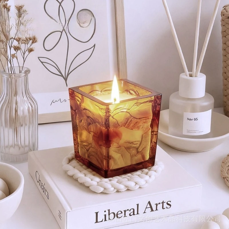 Glazed ancient method Glazed candlestick Home crafts Romantic temperament