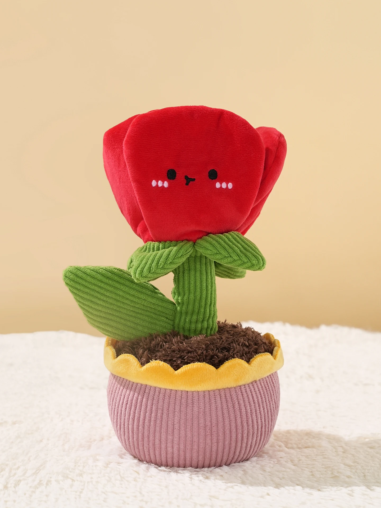 MINISO Girasole Bambola in vaso Peluche Rosa Bambola Ornamento da tavolo Regalo