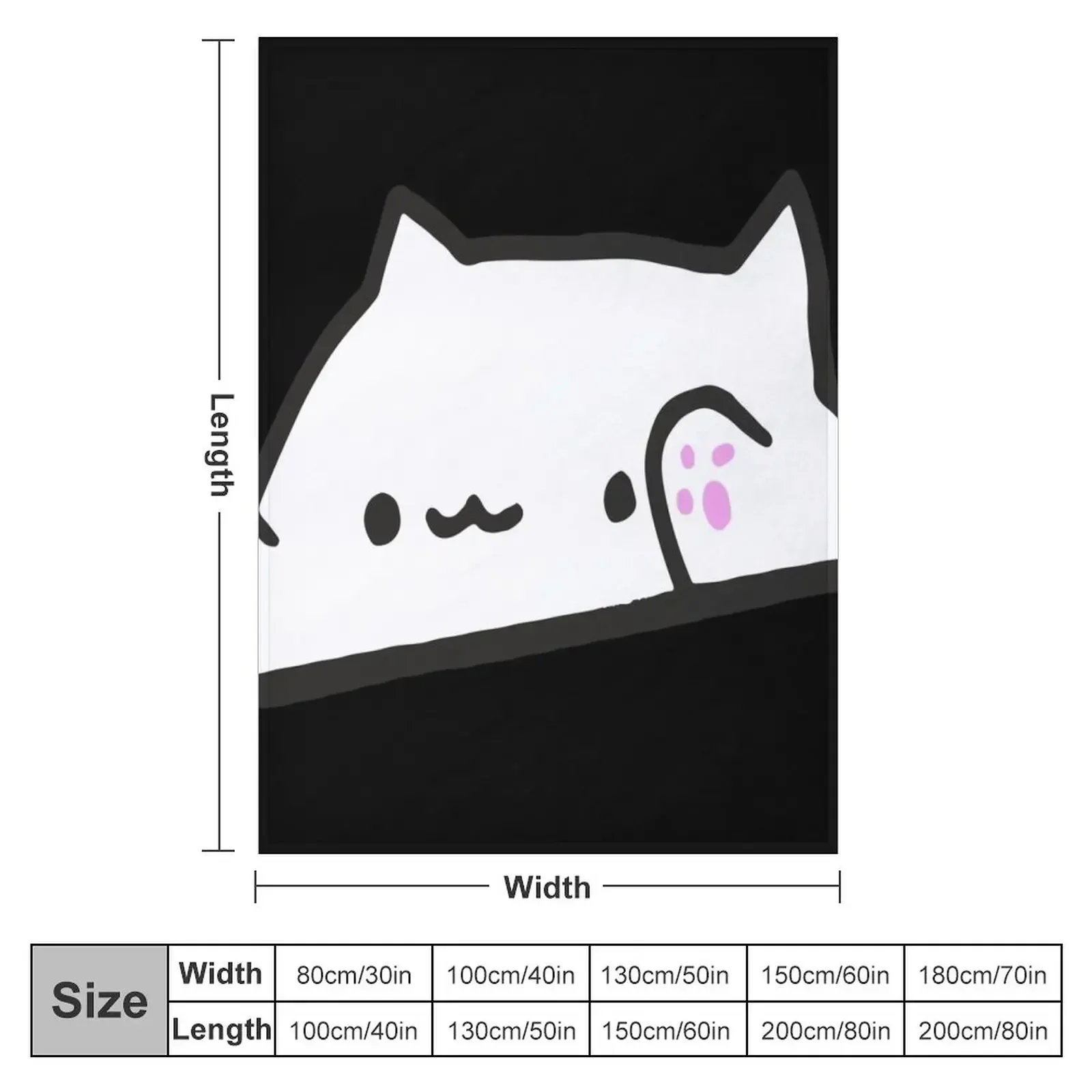 Bongo Cat Meme Throw Blanket Hair Sofa Flannels Decorative Beds Blankets