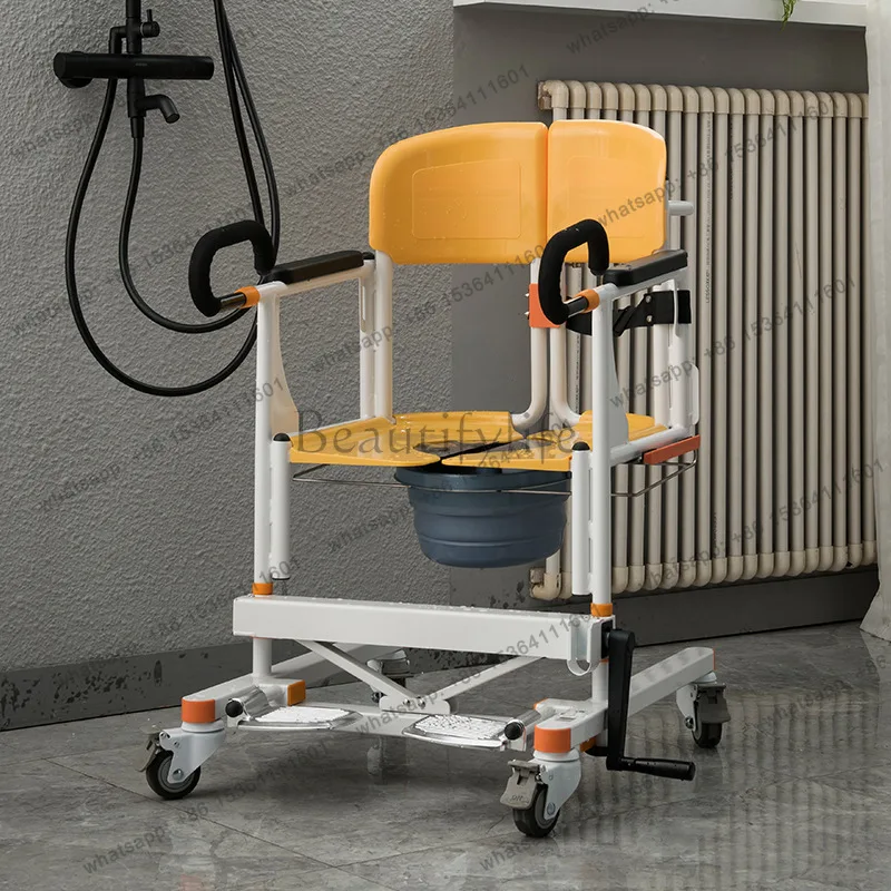 Lifting machine Household elderly transfer device Lifting and shifting bath toilet chair