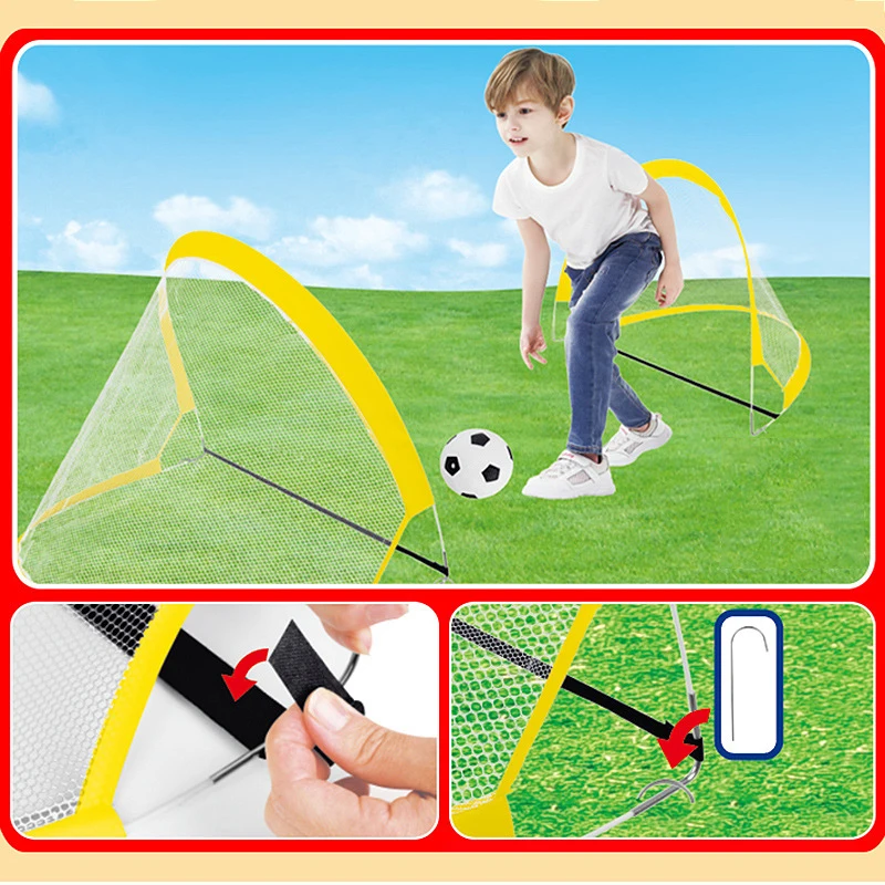 

Football Goal Fold Training Goal Folding Portable Durable Soccer Net Soccer Game Set Children Indoor Outdoor Play Toys for Kids