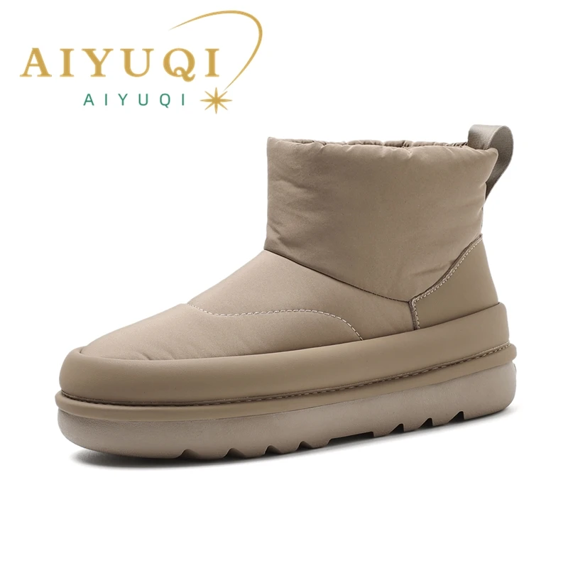 AIYUQI  Snow Boots For Women 2024 New Fur Warm Women Booties Platform Fashion Women's Winter Shoes