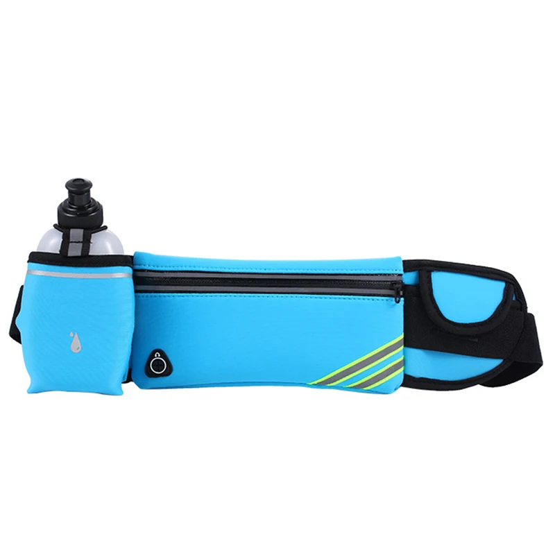 Men Women Waist Bag Hydration Running Belt Fanny Waist Pack Sports Marathon Running Outdoor Riding Fitness With Water Bottles