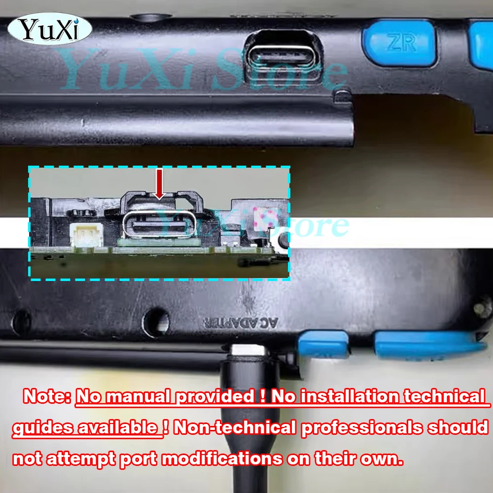 1 قطعة منفذ شحن من النوع C لـ NDSi NDSi XL LL جديد 2DS LL غمبد تحكم USB مايكرو شاحن مجلس وزارة الدفاع لتقوم بها بنفسك جزء