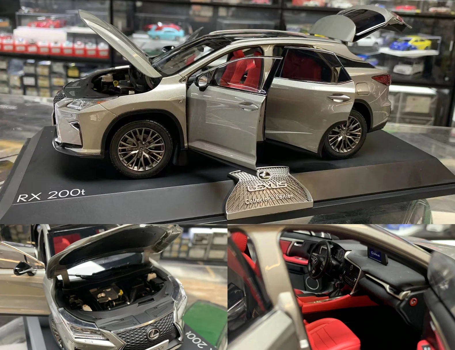 Original Factory 1:18 RX200T SUV Alloy Fully Open Simulation Limited Edition Metal Static Car Model Toy Gift