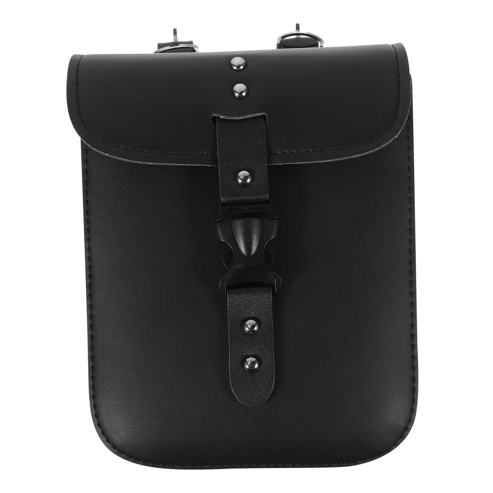 

1 шт. Водонепроницаемая сумка из ПУ для мотоциклетной вилки, вместительная сумка на руль для инструментов, бутылок с водой и аксессуаров, совместимая с большинством моделей