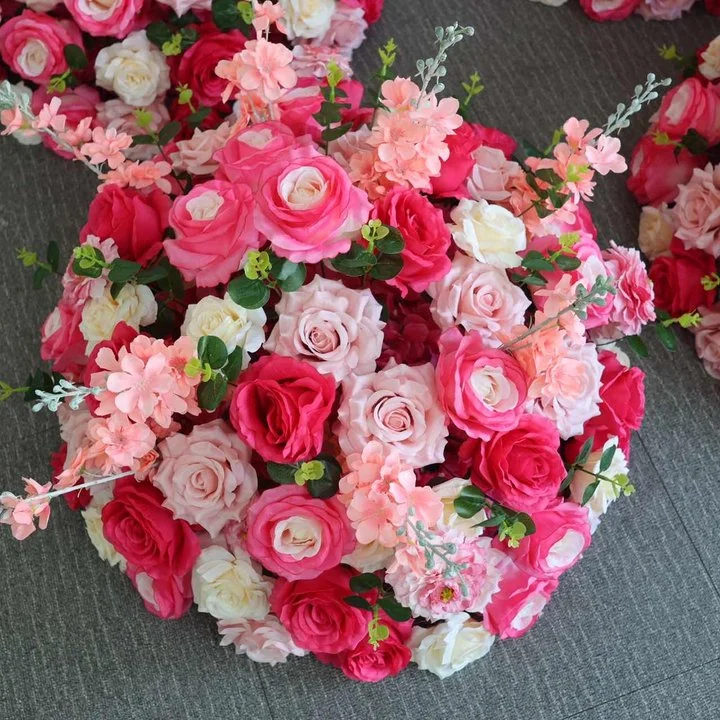 الفاخرة الأبيض روز ساكورا الزفاف استقبال كرة زهرية محور لطاولة اكسسوارات الديكور ترتيب الأزهار الحدث الدعامة