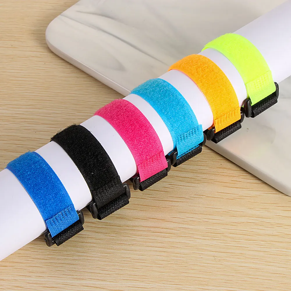 5PCS Nylon Antiskid Cable Tie Down Straps for RC Eachine Lipo Battery Multicolor Nylon Straps Magic Tapes Sticker 20/30*2cm