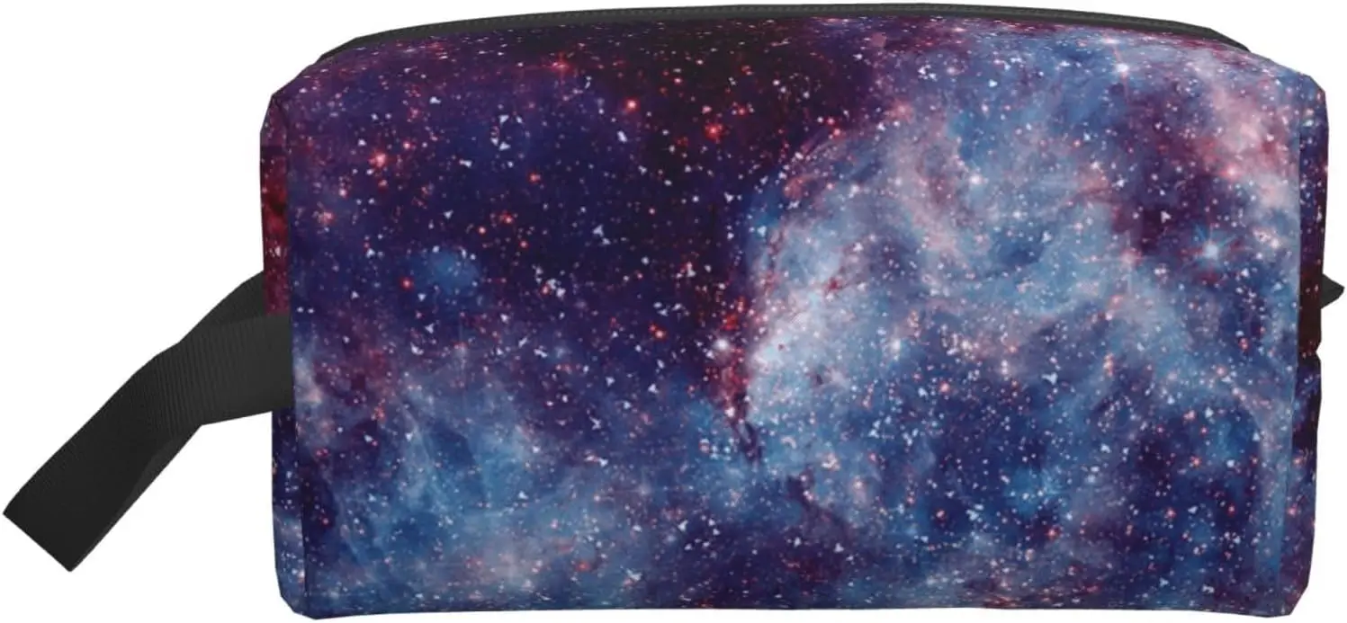 Abstract Space Galaxy Travel Toiletry Bags Cosmetic Bags With Hanging Makeup Bag For Women Men