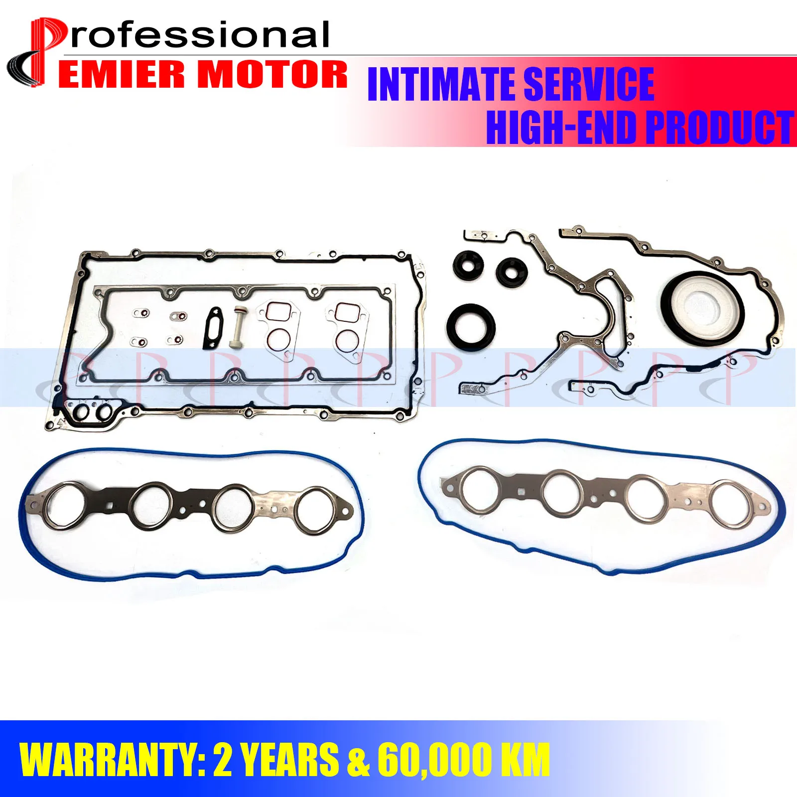 BTR73450 Set di guarnizioni della testata del motore/Kit coppa dell'olio della guarnizione dell'albero motore per Chevrolet GMC LS1 LS2 LS3 LS4 LS5 4.8L 5.3L 5.7L
