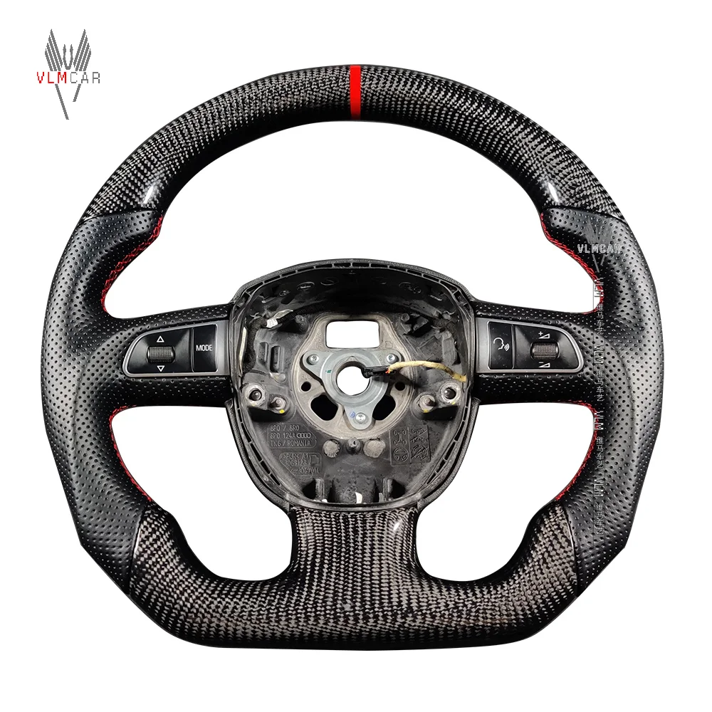 

Рулевое колесо VLMCAR из углеродного волокна для Audi A3 A4 A5 S3 S4 S5 S6 RS4 RS5 RS6 Performance Luxury Upgrade Perfect Fit
