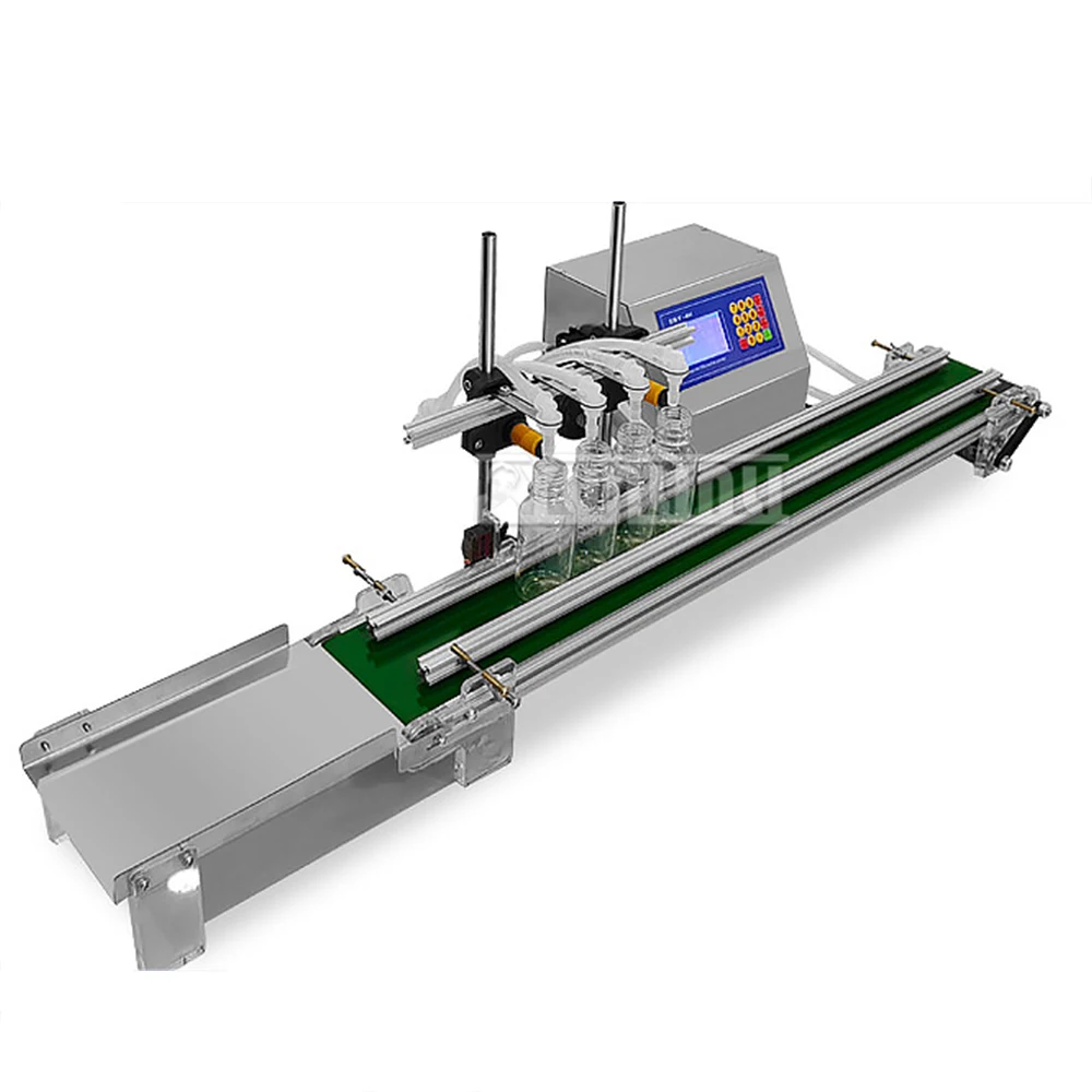 Commercial Juice Bottle Filling Machine Automatic Four-head Liquid Ffilling Machine Small Conveyor Belt