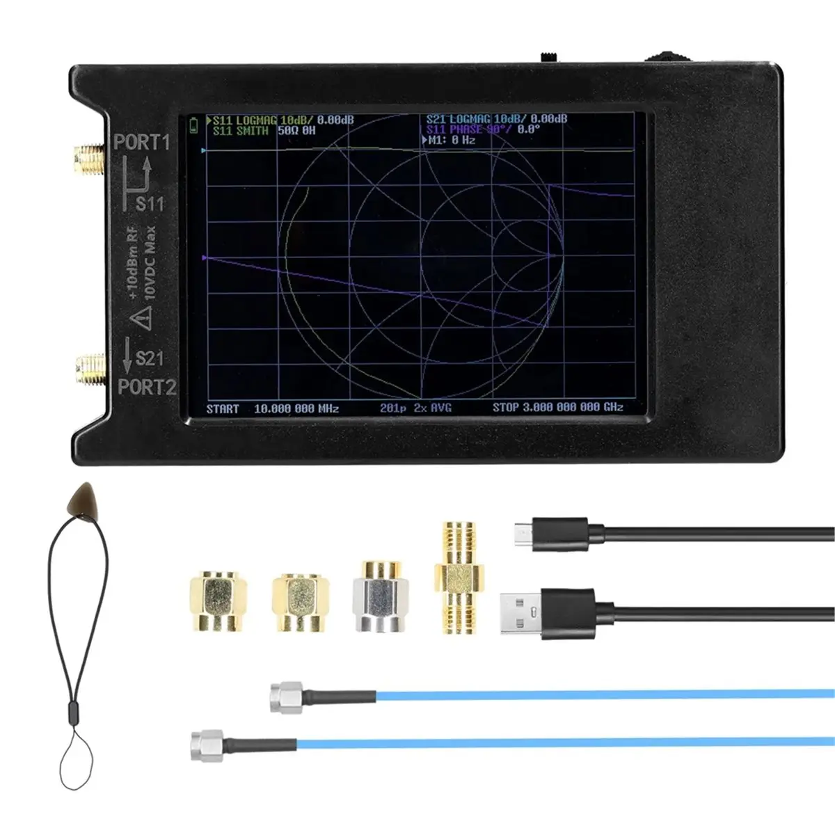 Y1487A*☀▃50KHz-6.3GHz Vector Network Analyzer VNA Antenna Analyzer with 4