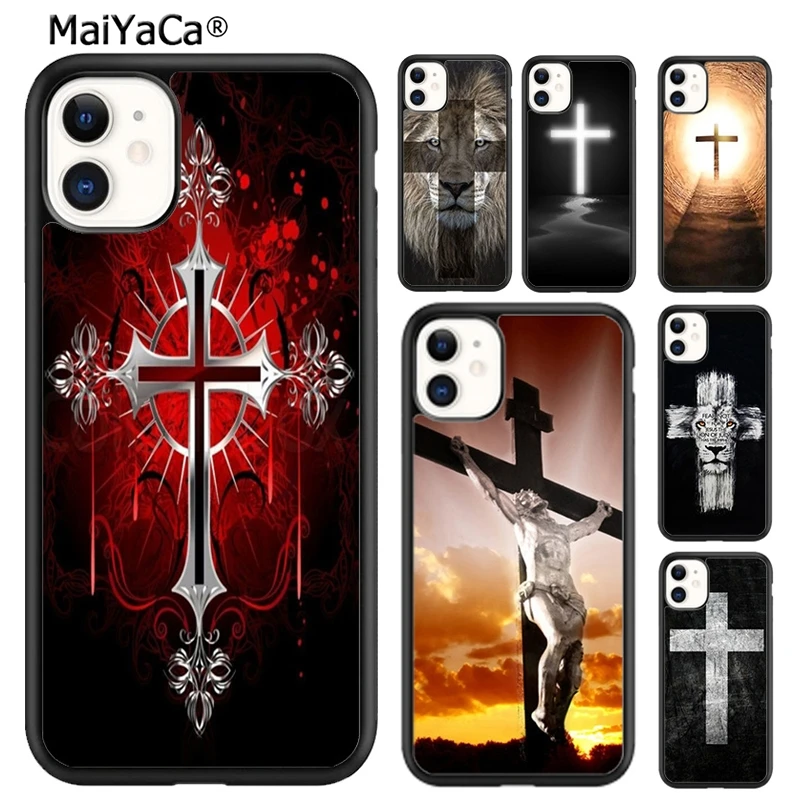 

MaiYaCa потрясающий чехол для телефона с изображением Библии Иисуса Христа христианский крест чехол для iphone SE2020 15 14 6 7 8 plus XR XS 11 12 13 pro max coque