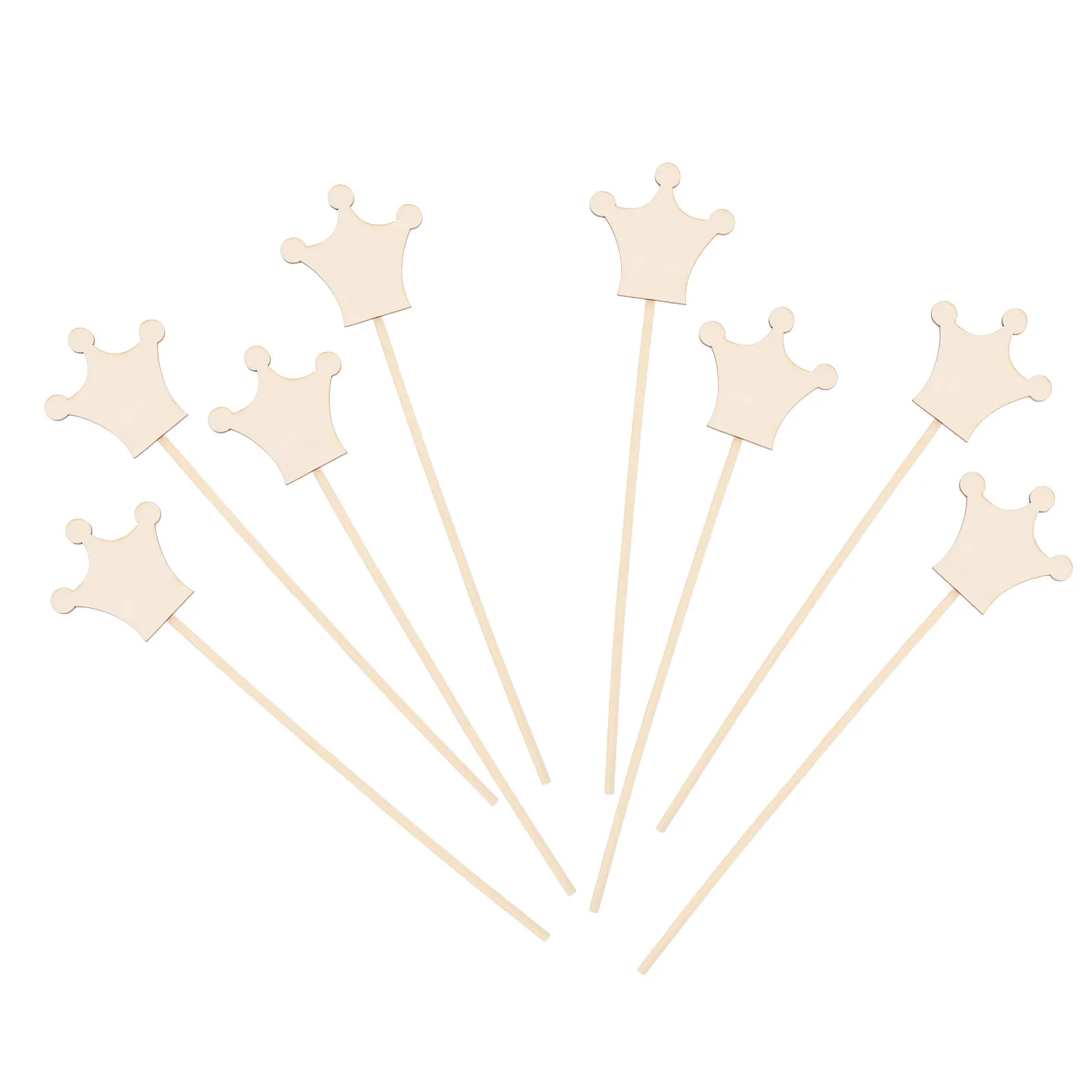 

Набор из 8 деревянных волшебных палочек премиум-класса: креативные заготовки в форме звезды для детских поделок, развития координации рук и глаз