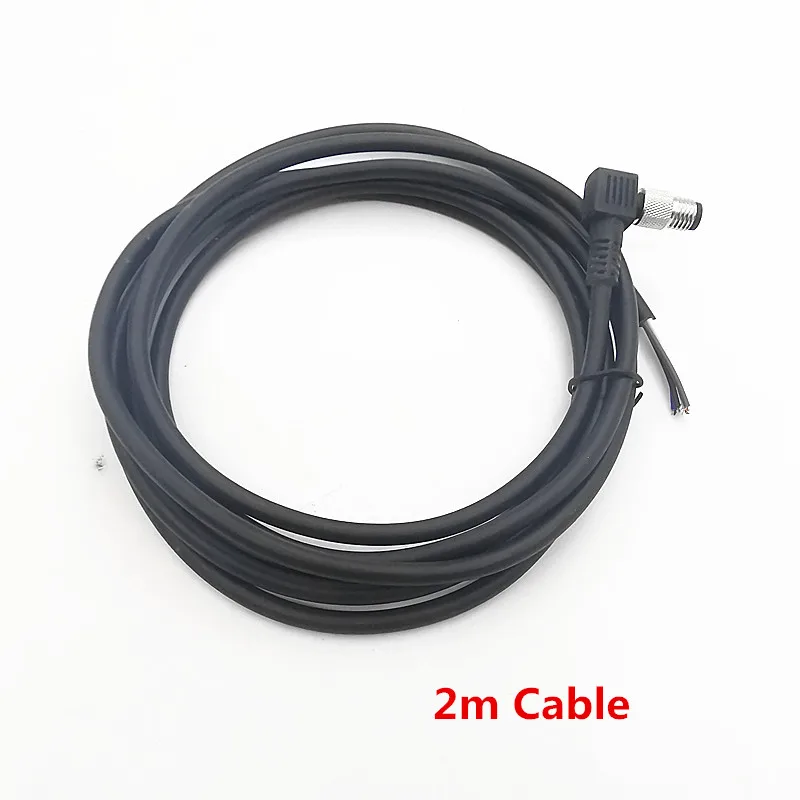 5m cable M8 3 pins 4 pins Sensor Connector Cable M8 Waterproof plug Male&Female Straight Angle 3 4 Pin +5m PVC line