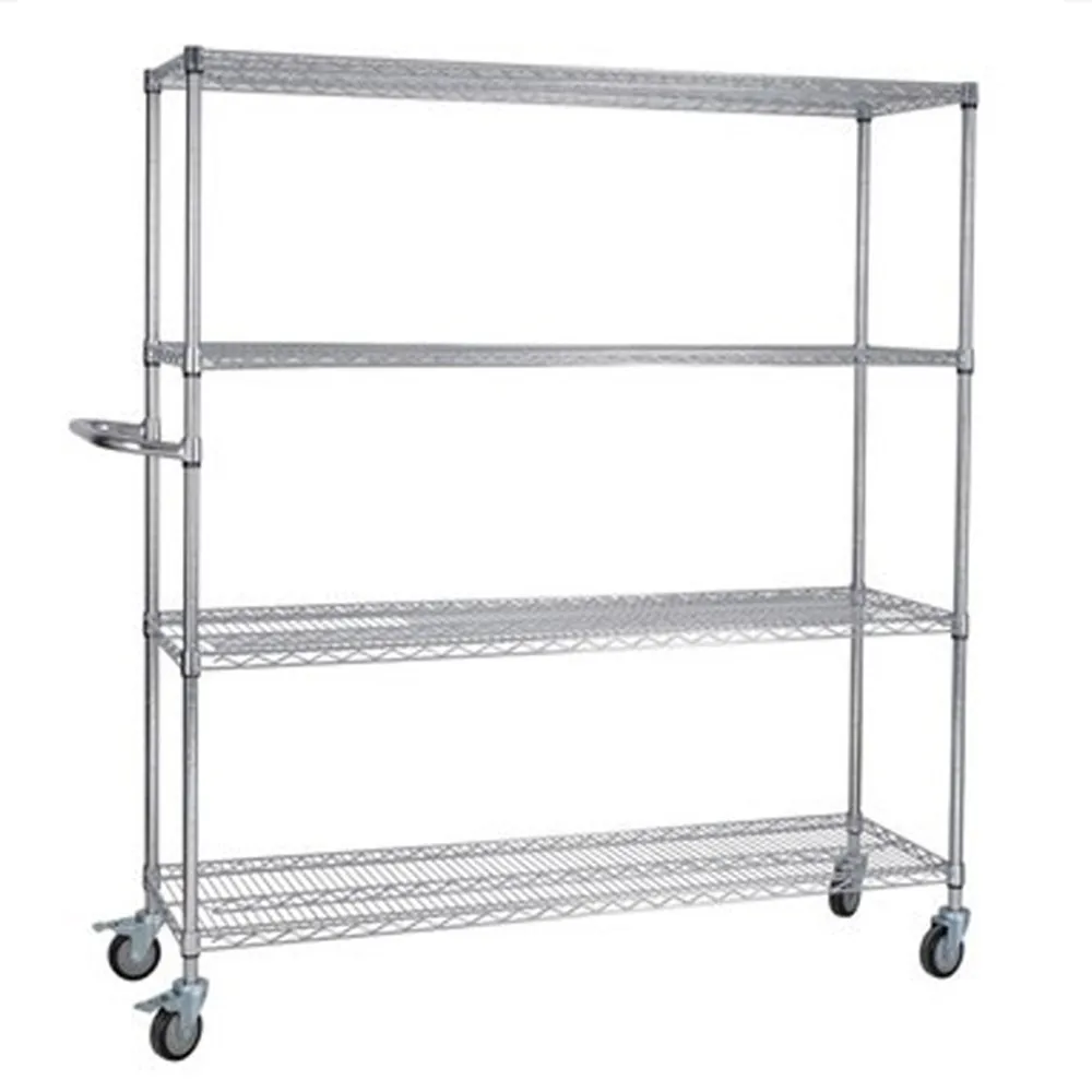 

5-Layer Chromed Metal Warehouse Wire Shelving Units Epoxy-Coated Standing Type Storage Racks for Storage Storage Holders Racks