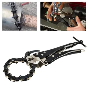 Heavy duty chain pipe cutter locking pliers car exhaust pipe cutting Max cut 80mm diameter