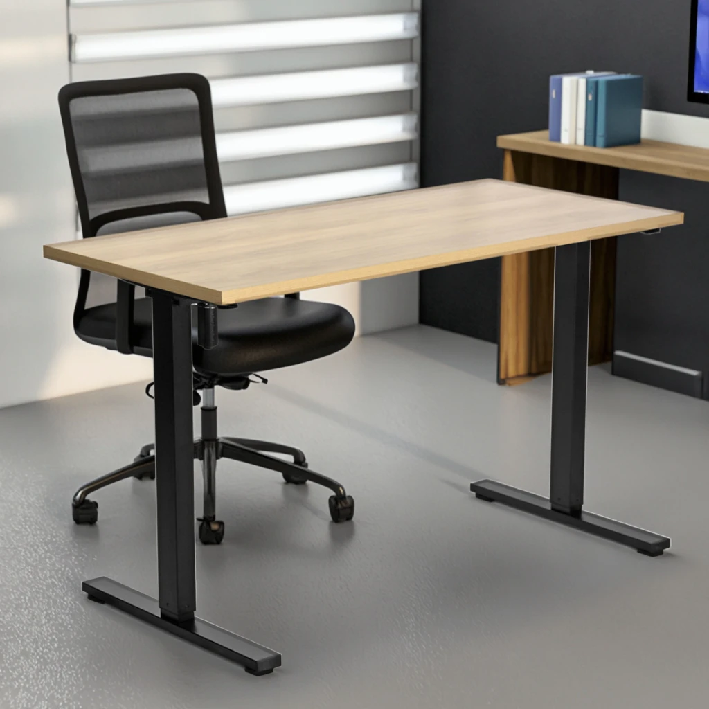Modern Design Smart Electric Lift Table With Adjustable Height 720-1170mm Wood Material-Healthy Office Work Choice