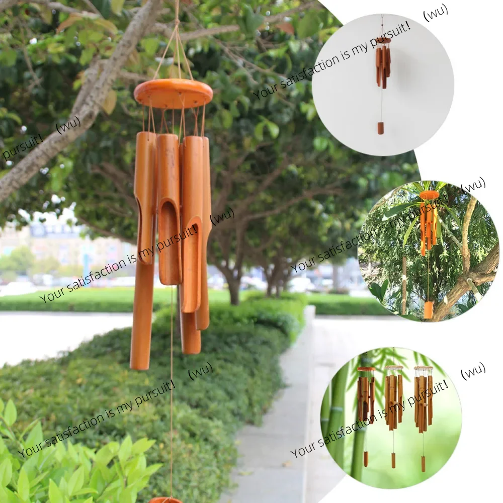 75cm bamboo wind chime and wind chime crafts are suitable for outdoor garden, terrace, home decoration, Zen meditation, retro ro