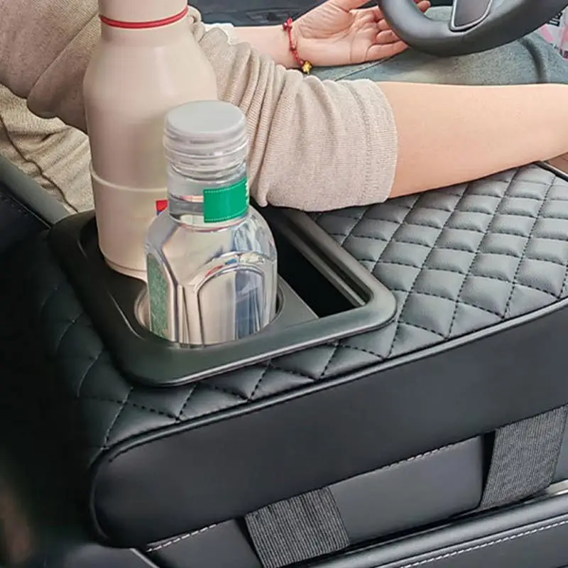 Car Arm Rest Centre Console Auto Armrest Elbow Cushion Car Middle Console Arm Rest Cover Multifunctional Armrest Booster Pad