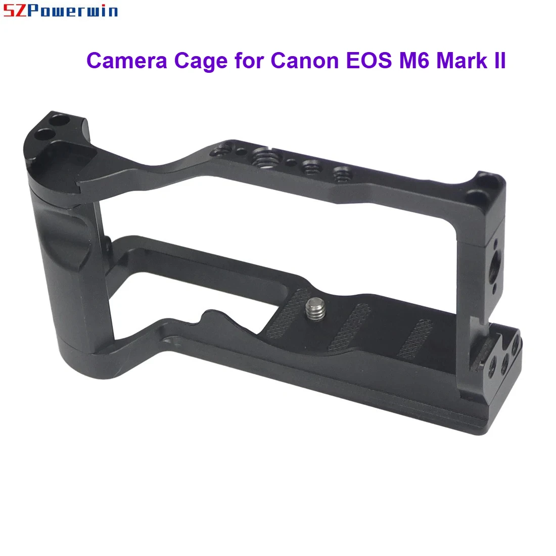 

Клетка для видеосъемки SZPowerwin для Canon EOS M6 Mark II – с направляющими NATO 38 мм, креплением Cold Shoe и креплениями 1/4"-3/8" для видеоблогинга