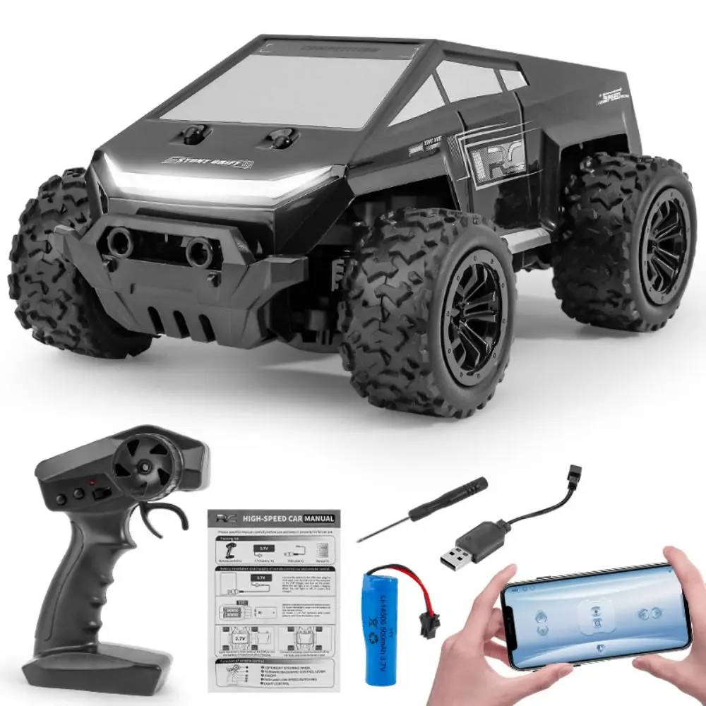

New 1/20 RC Off-road Car APP Control Cyber ​​2.4G Model Vehicle Rechargeable LED Light Remote Control Car