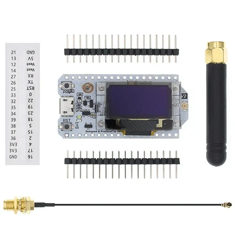 SX1276 ESP32 LoRa 868MHz-915MHz 0.96 Inch Blue OLED Display Bluetooth WIFI Kit 32 Development Board