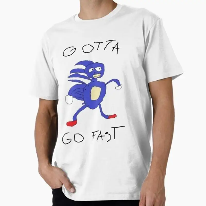 Gotta go fast Sanic Funny Meme T shirt Made USA AUS M 2XL