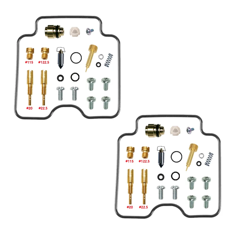 Carburetor Repair Kit With Diaphragm & Float For Kawasaki KLR650 KL650 A6F 2008-2018