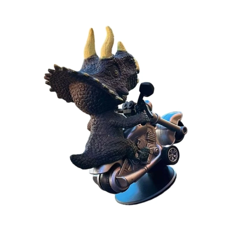 Plastic Component Dinosaur Figurine Car Accessory Featuring Drift Swing Simple Mount
