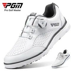 PGM Men Golf Shoes Knob Shoelaces Anti-side Slip Waterproof Men's Sports Shoes Sneakers XZ245