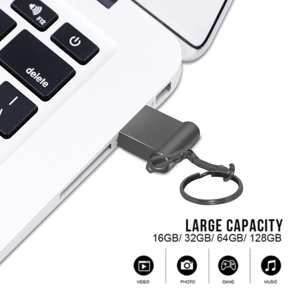 Mới Siêu Mini Kim Loại Đèn LED Cổng Usb 4G 8G 16G Bút 32GB Tốc Độ Cao đĩa U 64G Pendrive 2.0 Memoria Usb