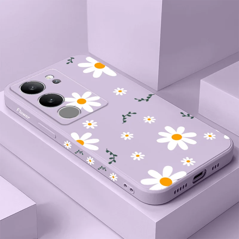 

Grass Daisy Phone Case For VIVO V50 V40 V30 V29 V29E V27 V27E V25 V25E V23 V23E V21 V20 Y20 Y12 Y21 Y22 Y50 Y35 Y76 Pro 4G 5G