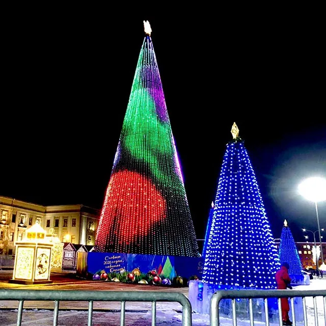 Pixels DMX512/TTL Decoration Christmas Customized Outdoor Landscape RGB Smart Motif Tree Lights