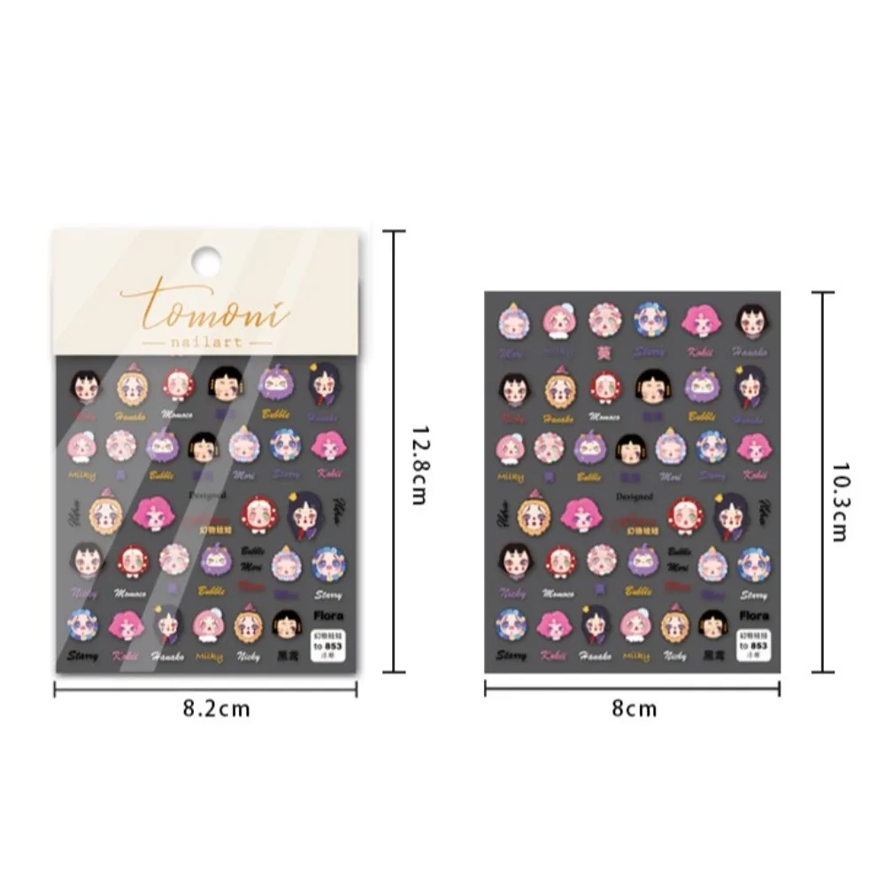Autocollants colorés pour Nail Art, fleurs séchées, Patch exquis pour ongles, fleurs sauvages de printemps, outil de manucure Kawaii, bricolage, fabrication d'art des ongles