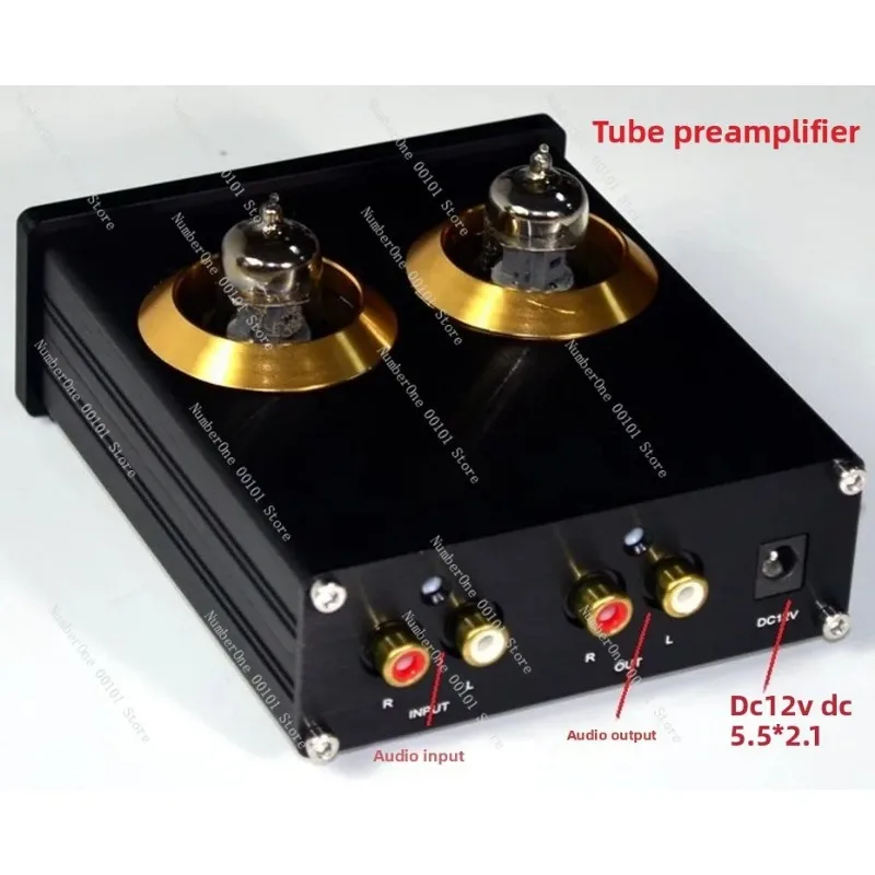 YJ Audiophile Grade HIFI 6J1 Vacuum Tube Preamplifier, Treble & Bass Adjustable Bluetooth 4.2 Tube Preamp