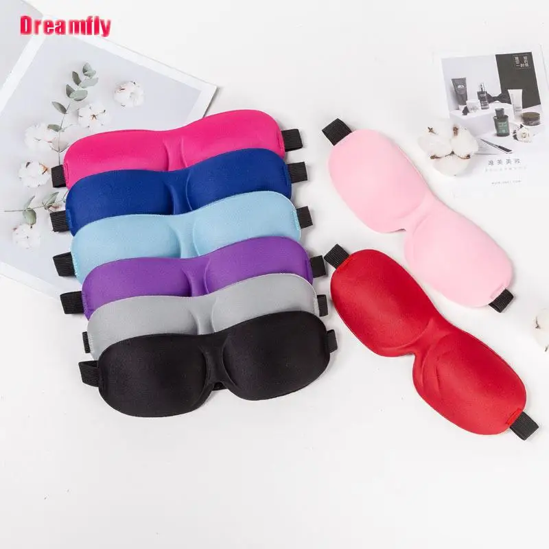 1PCS Women Men Soft Portable Blindfold Travel Eyepatch 3D Sleep Mask Natural Sleeping Eye Mask Eyeshade Cover Shade Eye Patch