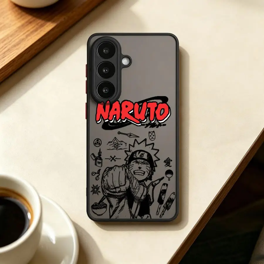 Narutos-Sasuke Line Case for Samsung Galaxy S26 S20 FE Note 20 Ultra 10+ S22 S25 Ultra S23 FE S24 Plus S21 Funda Back Phone