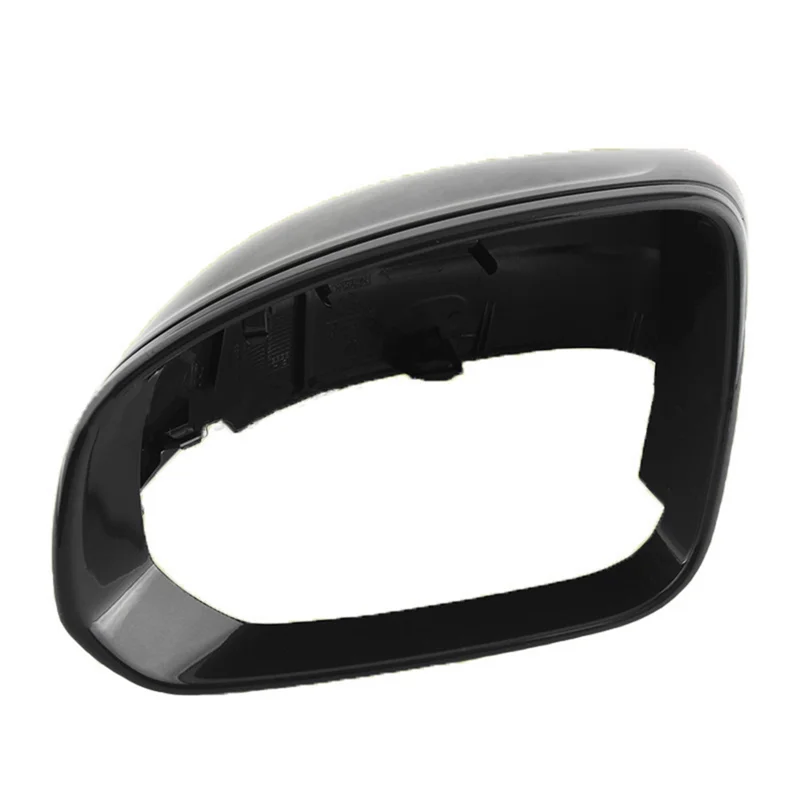 Black Rearview Mirror Cover Side Door Wing Mirrors Shell for Volvo XC60 2018-2020