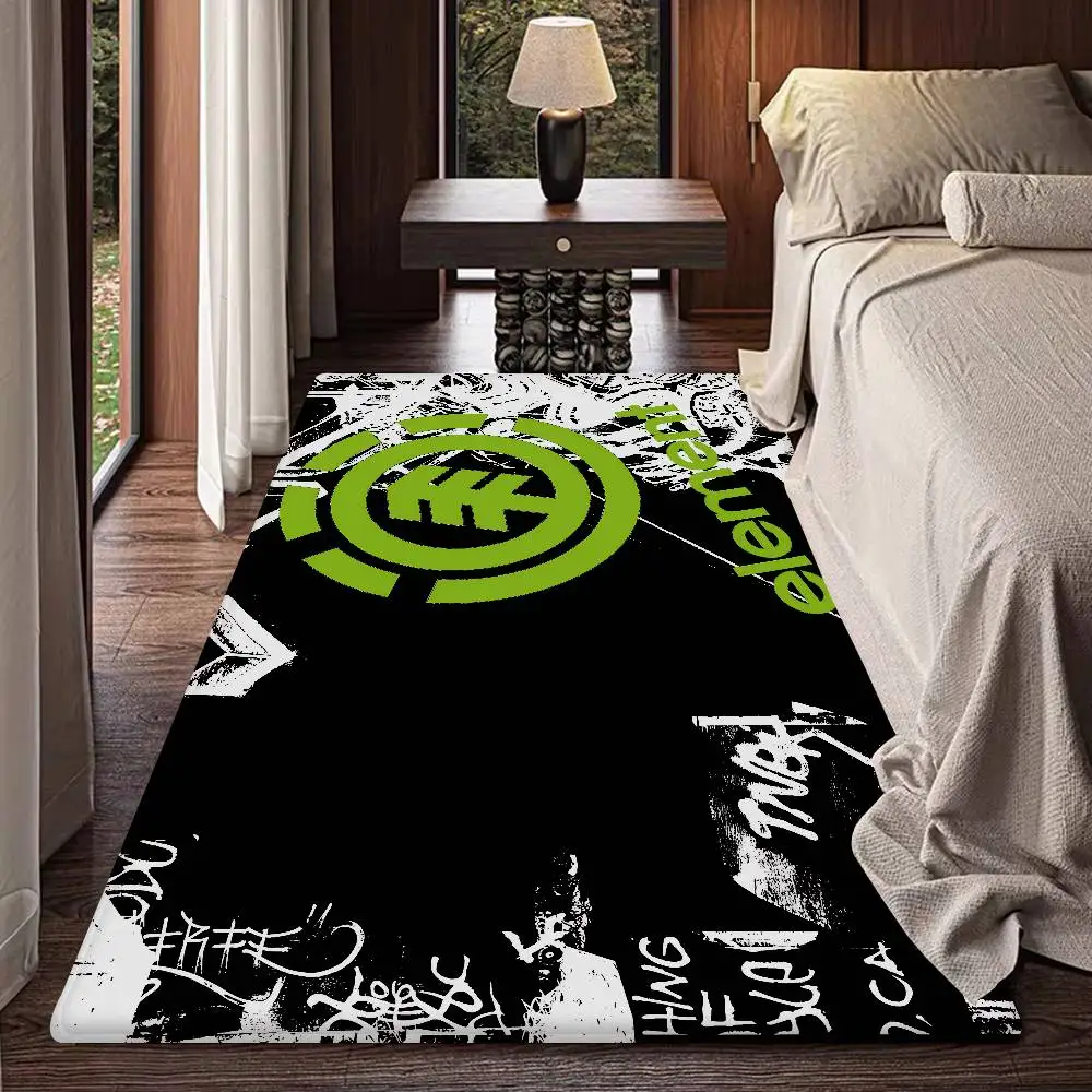 E-Element skate-board logo Room Mats Retro Multiple Choice Living Room Kitchen Rug Non-Slip Welcome Rug