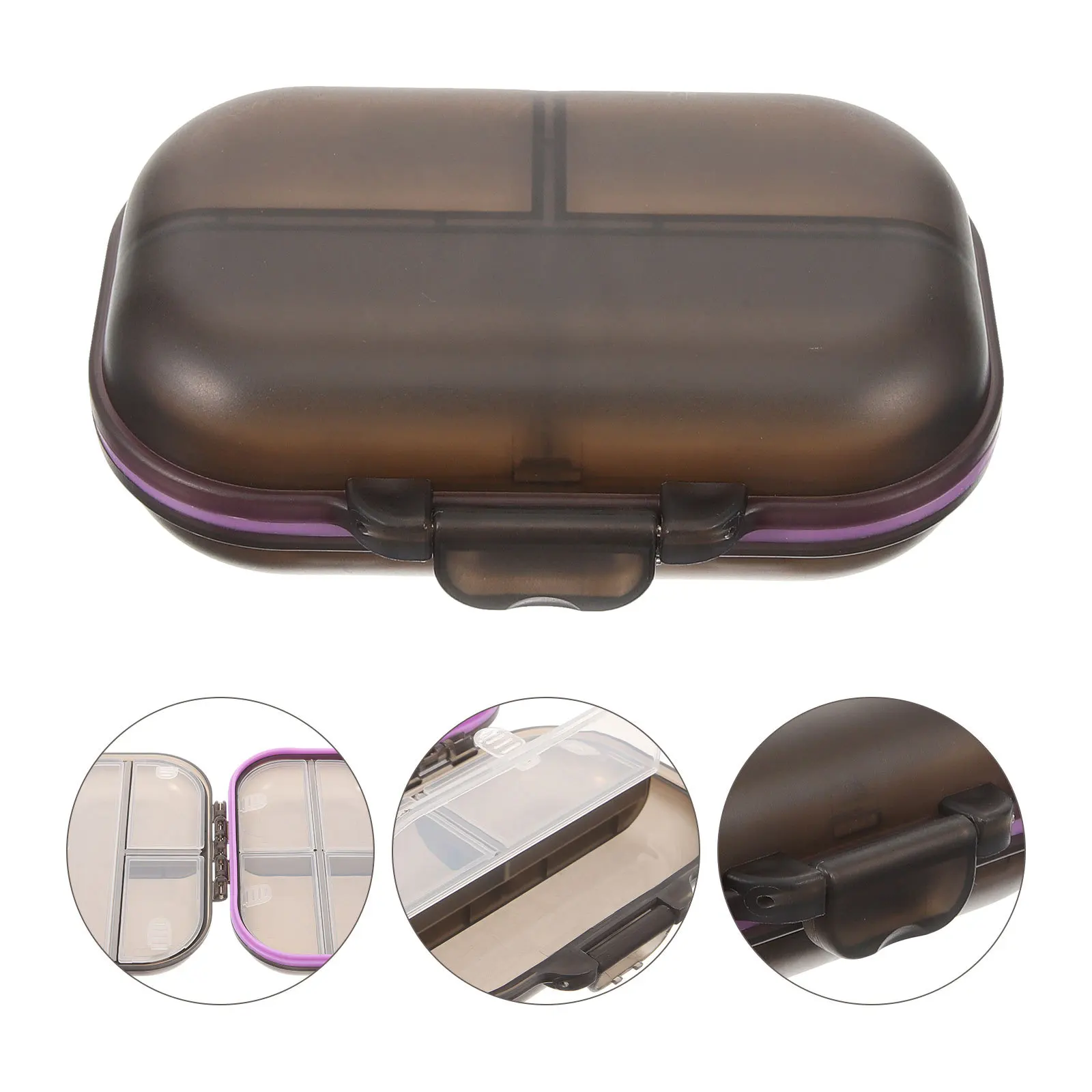 

Weekly Pill Storage Case 3 Times A Day Medication Organizer Small Portable Travel Pill Holder Compartment Box Case
